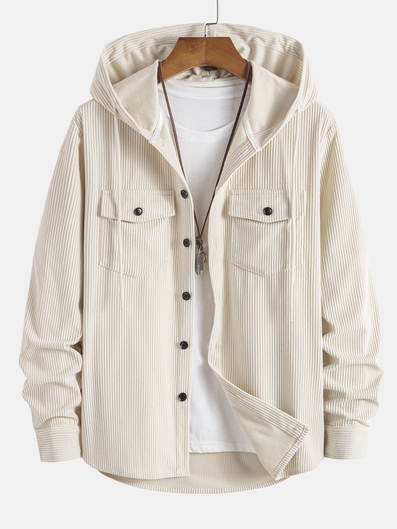 VARENO Cord-Hemdjacke
