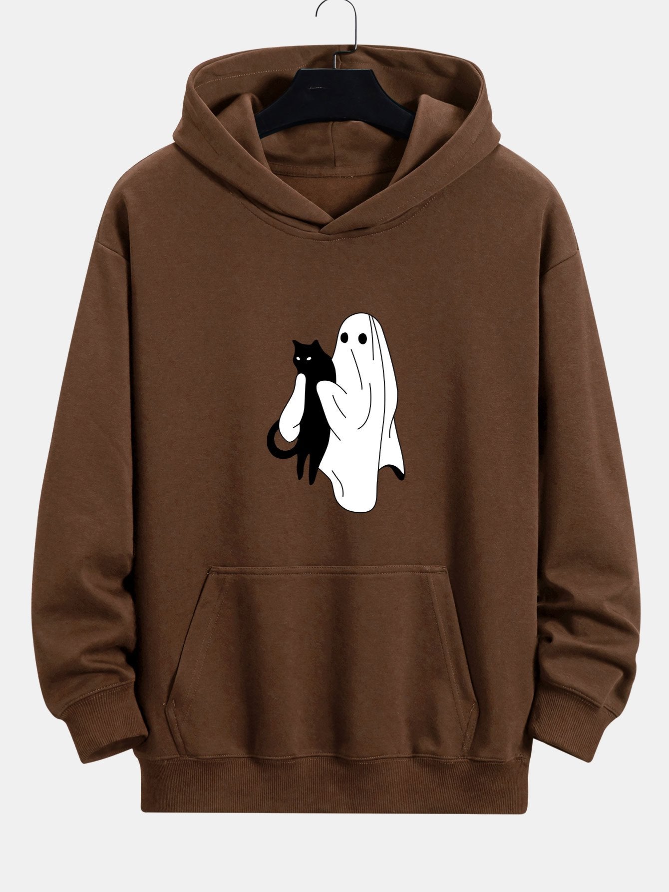 VAREN Kapuzenpullover mit schwarzer Katze