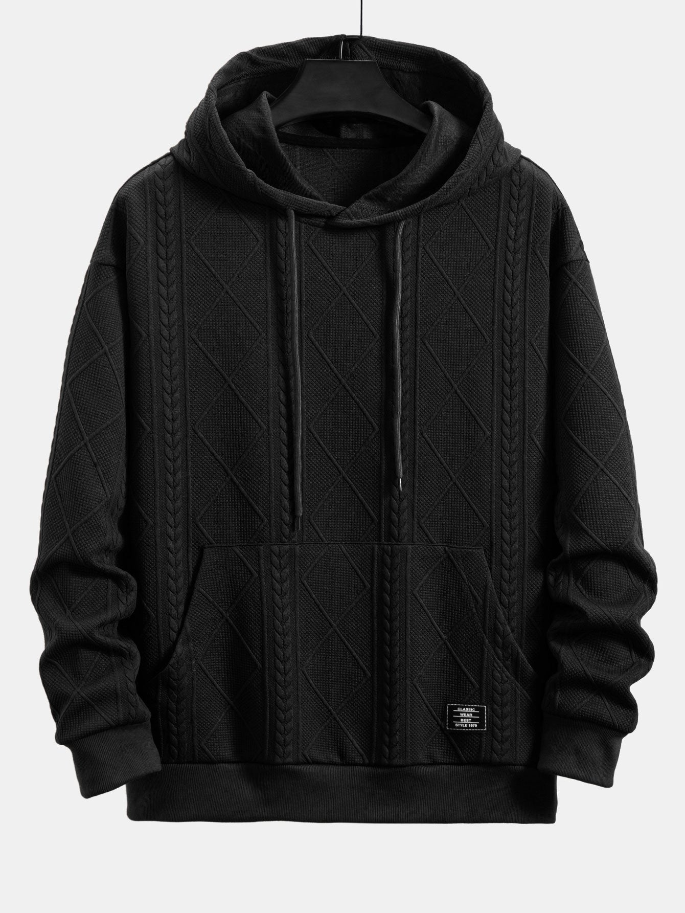 VARENO Geometrischer Hoodie