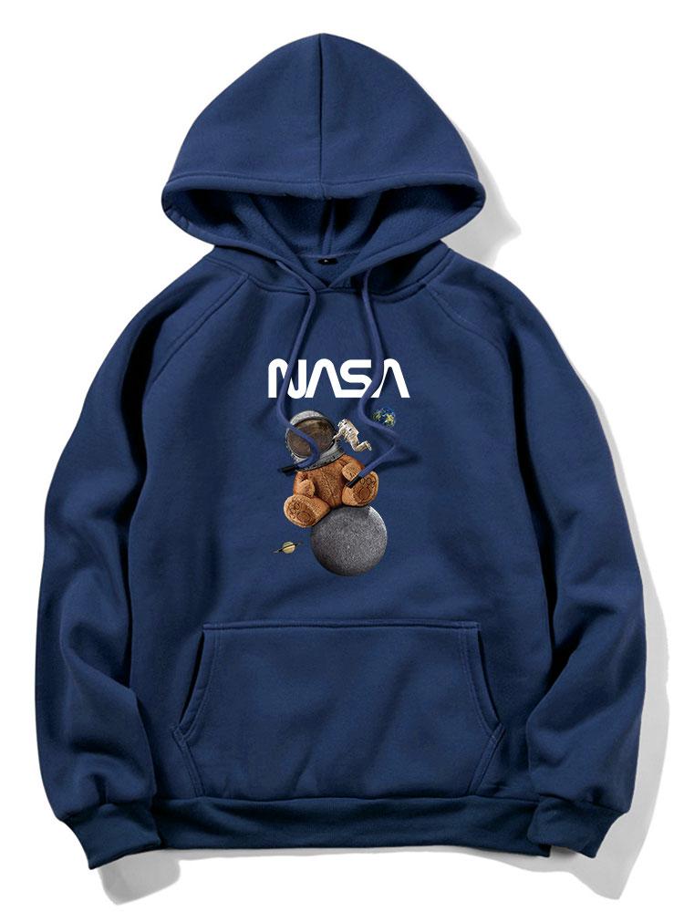 VARENO NASA Space Bear Kapuzenpullover