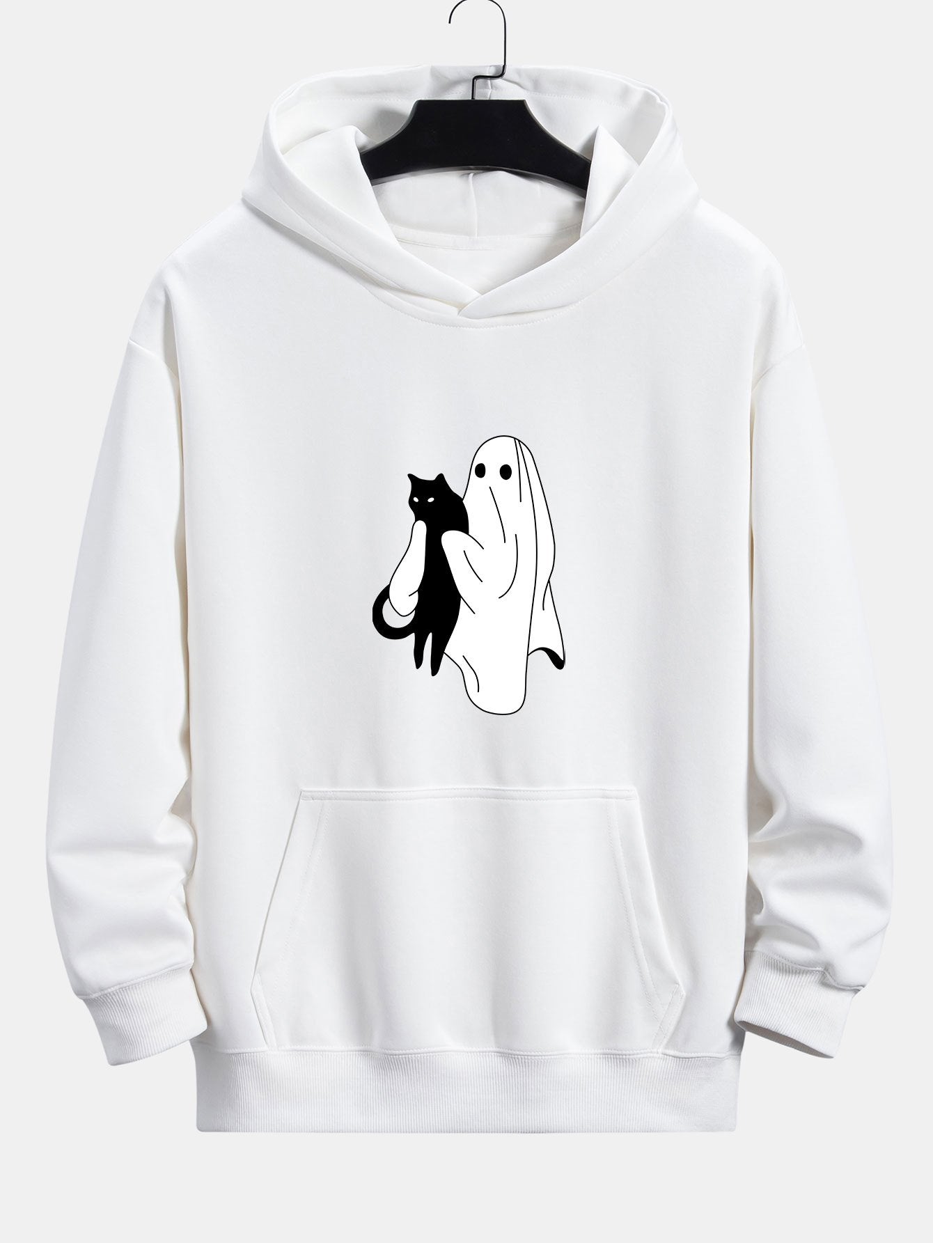VAREN Kapuzenpullover mit schwarzer Katze