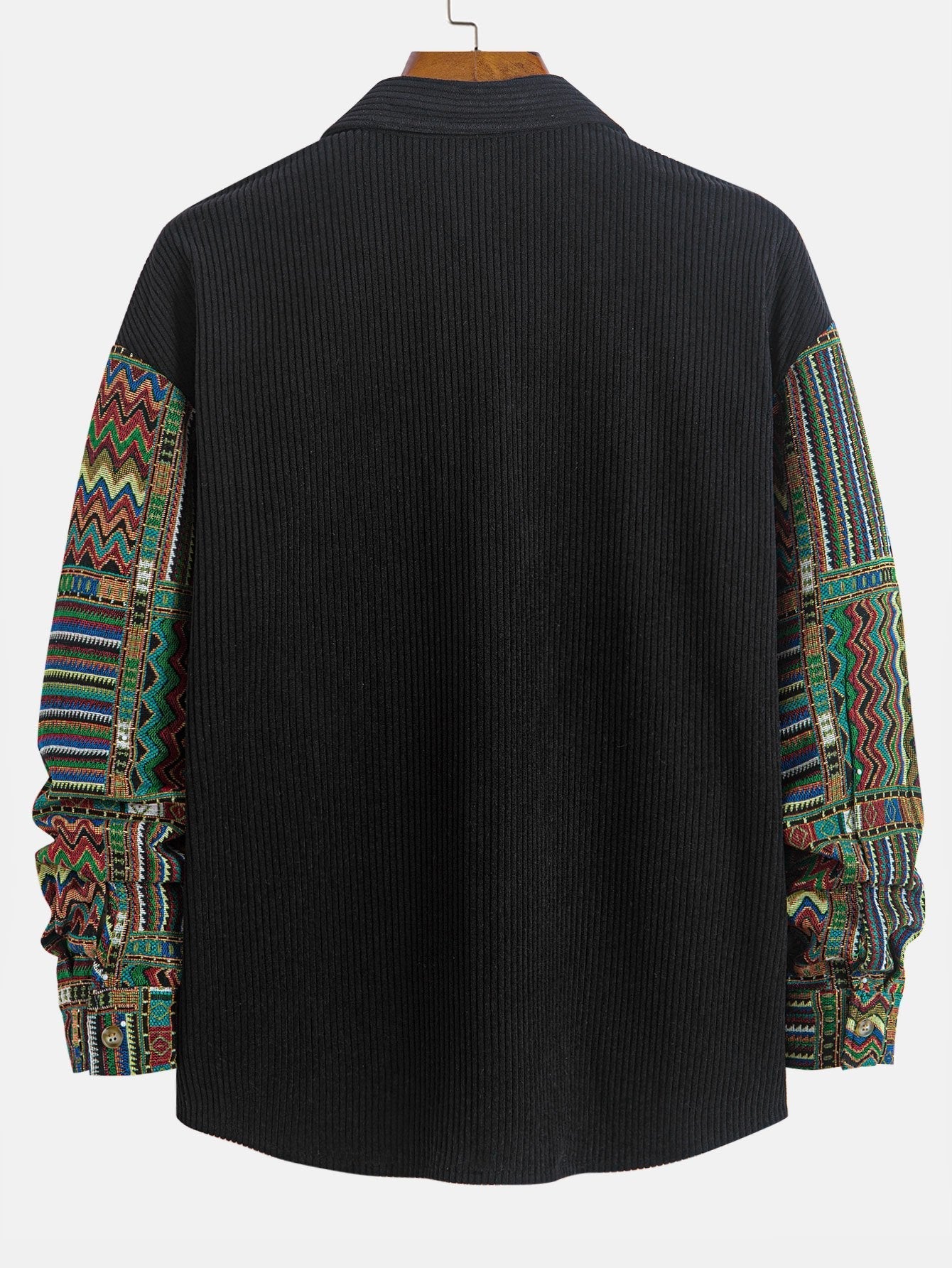 VARENO Hemdjacke mit ethnischem geometrischem Muster