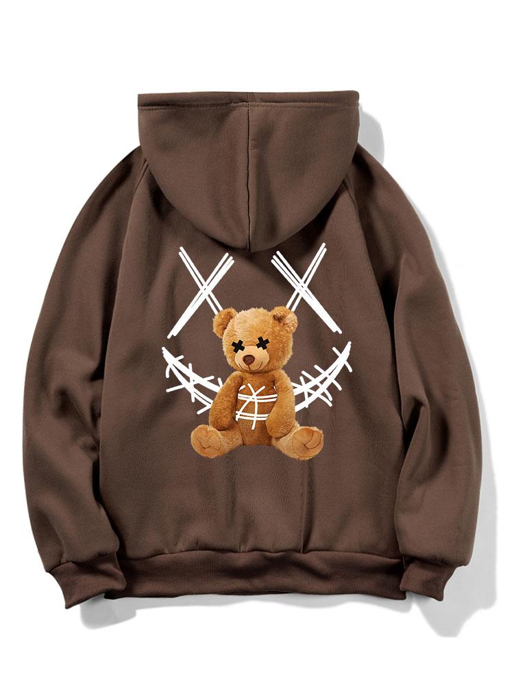 VARENO Smiley-Bär-Kapuzenpullover