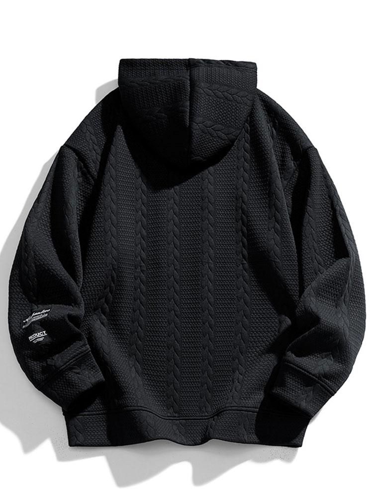 VARENO Weizen-Jacquard-Hoodie