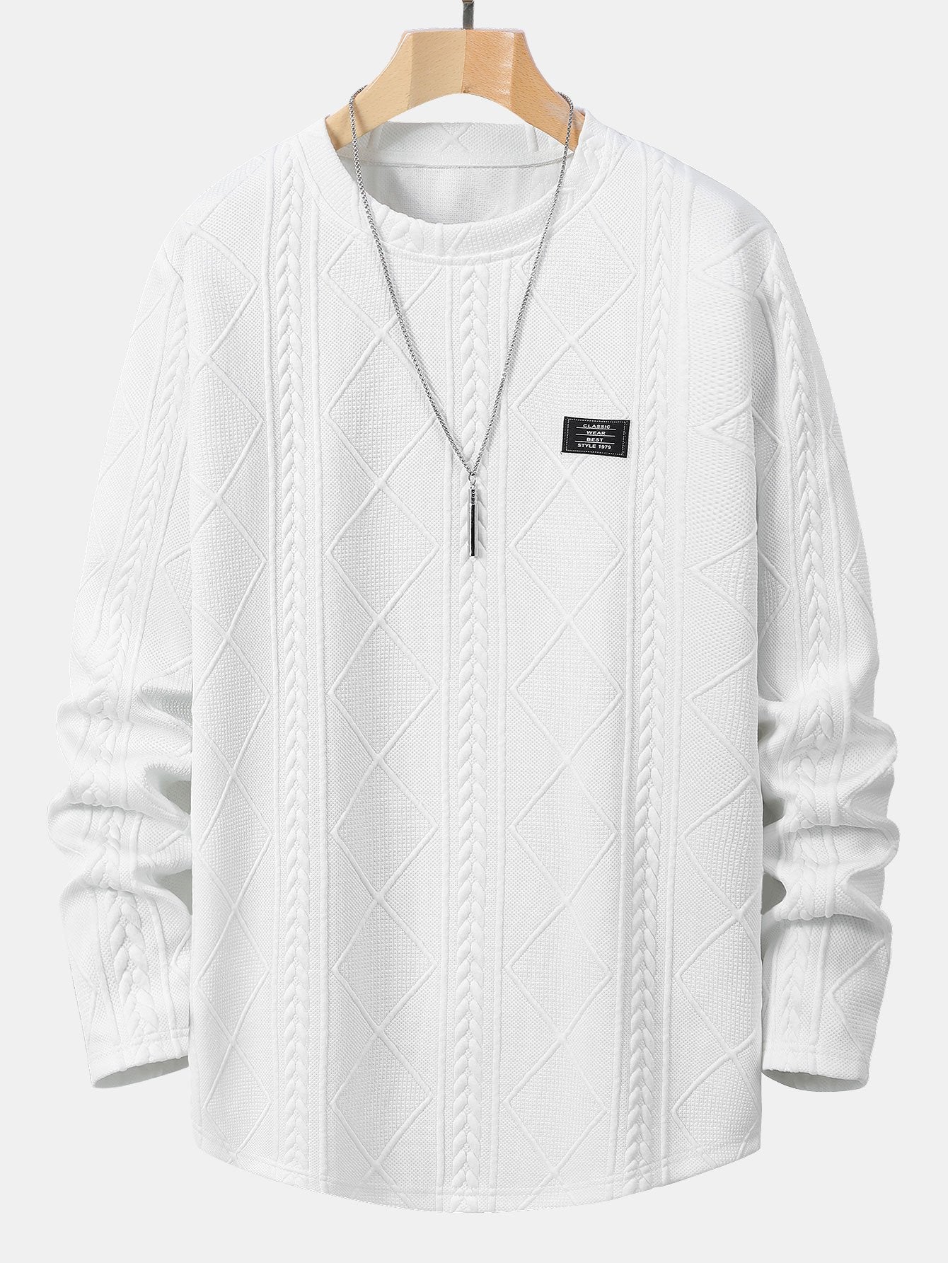 VARENO Geometrisches Sweatshirt