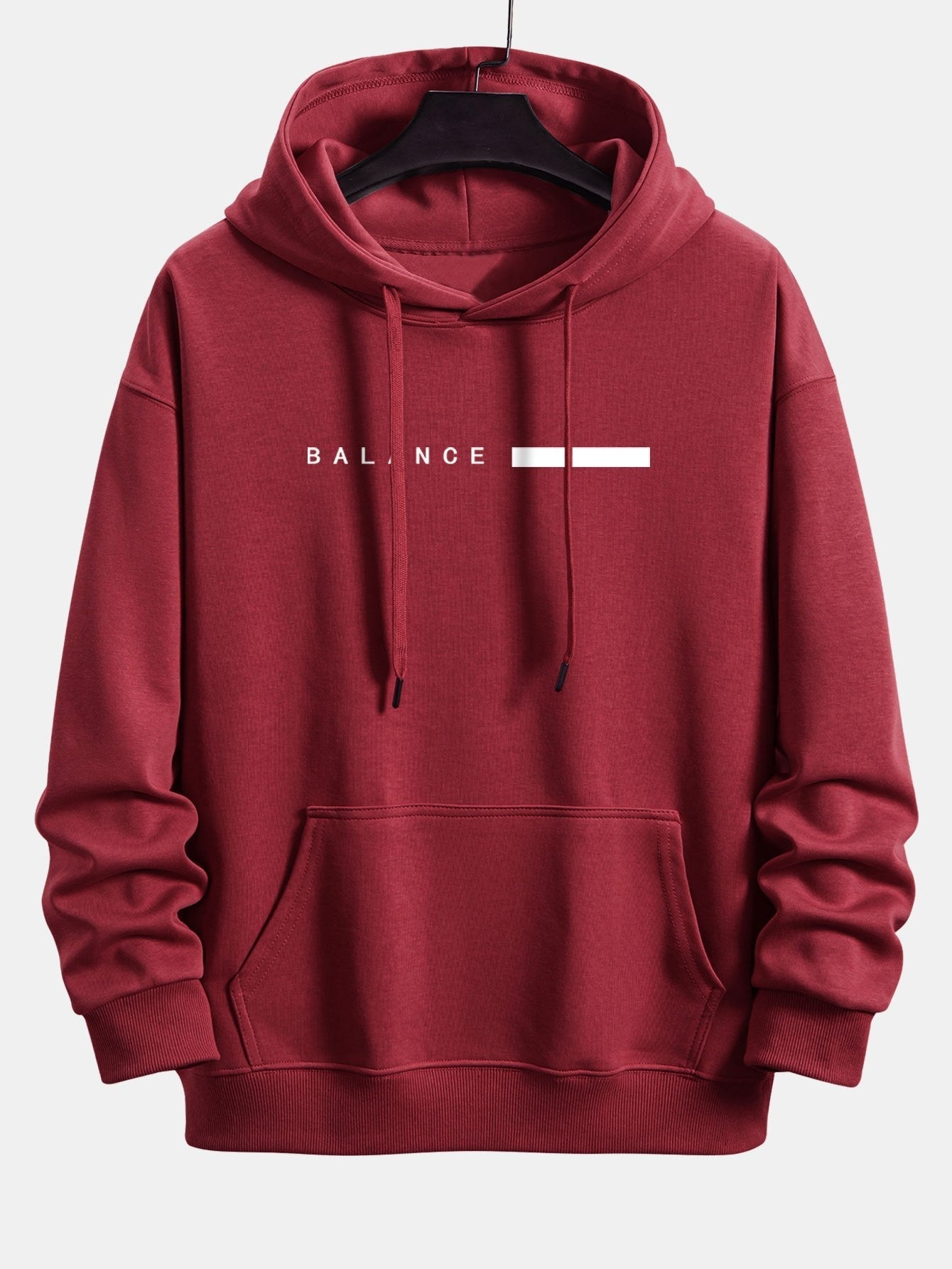 VARENO Relaxed Fit Hoodie mit Balance-Streifendruck
