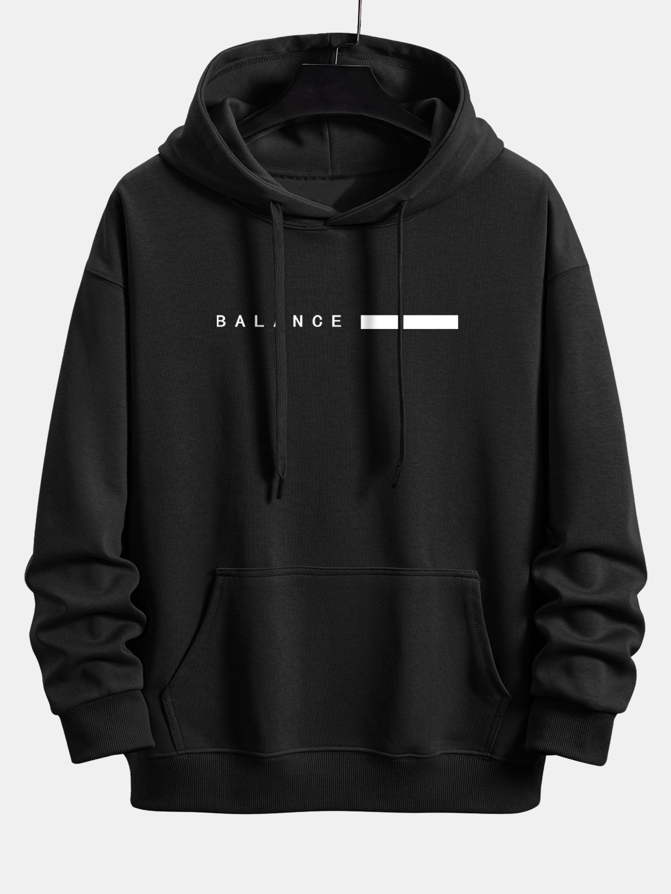 VARENO Relaxed Fit Hoodie mit Balance-Streifendruck