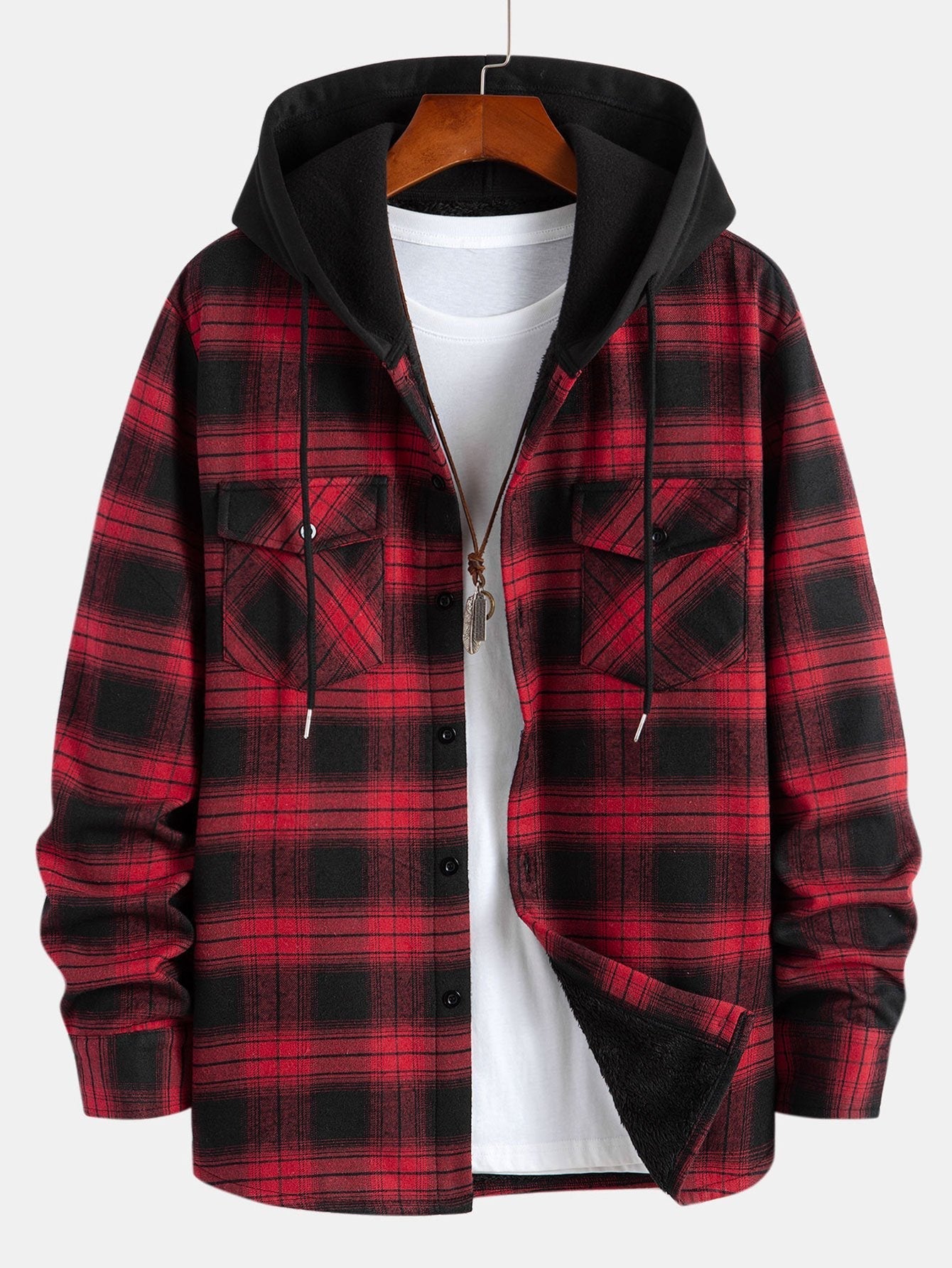 VARENO Fleece-Shirtjacke