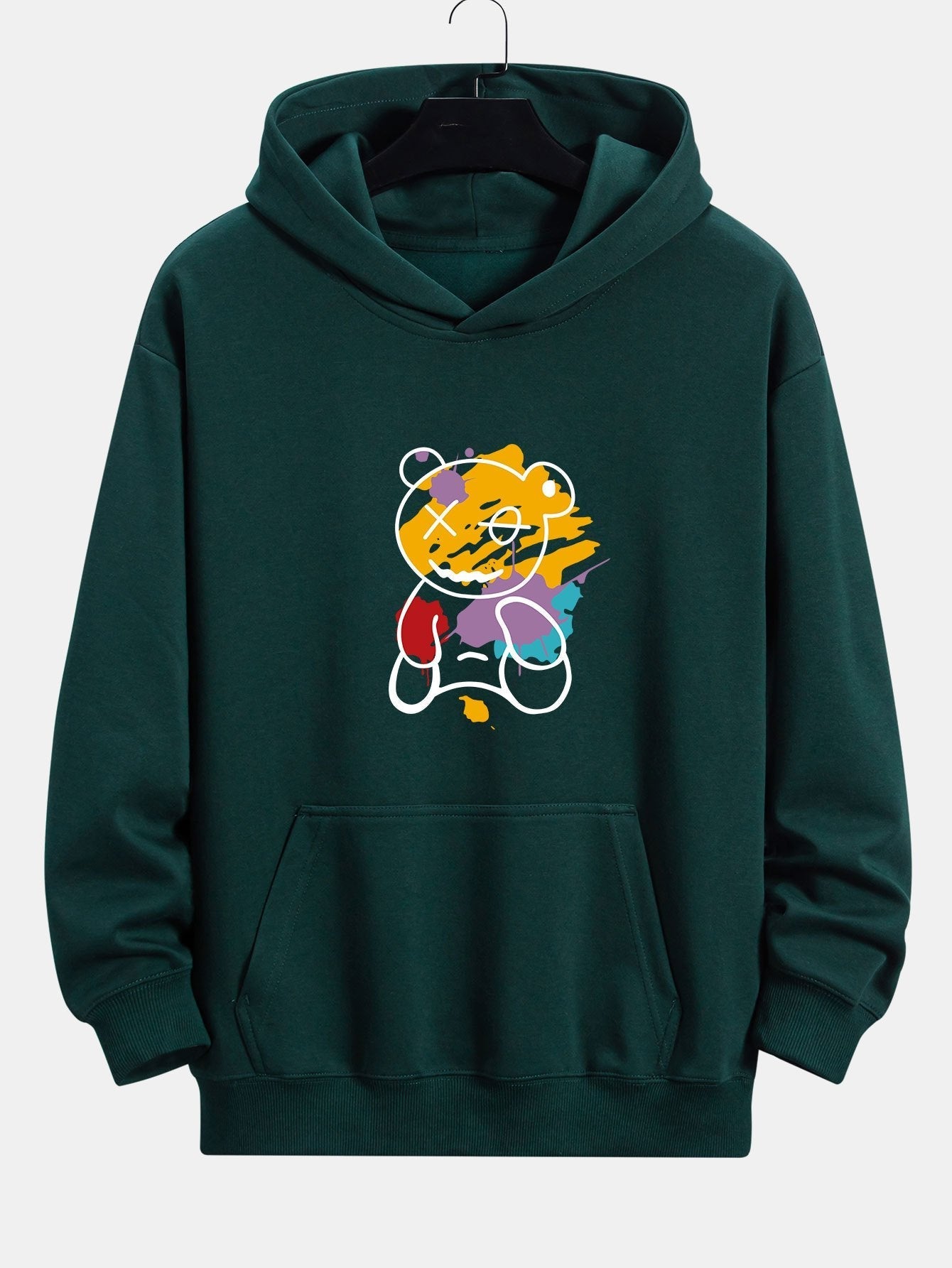 VARENO Graffiti-Bär-Hoodie