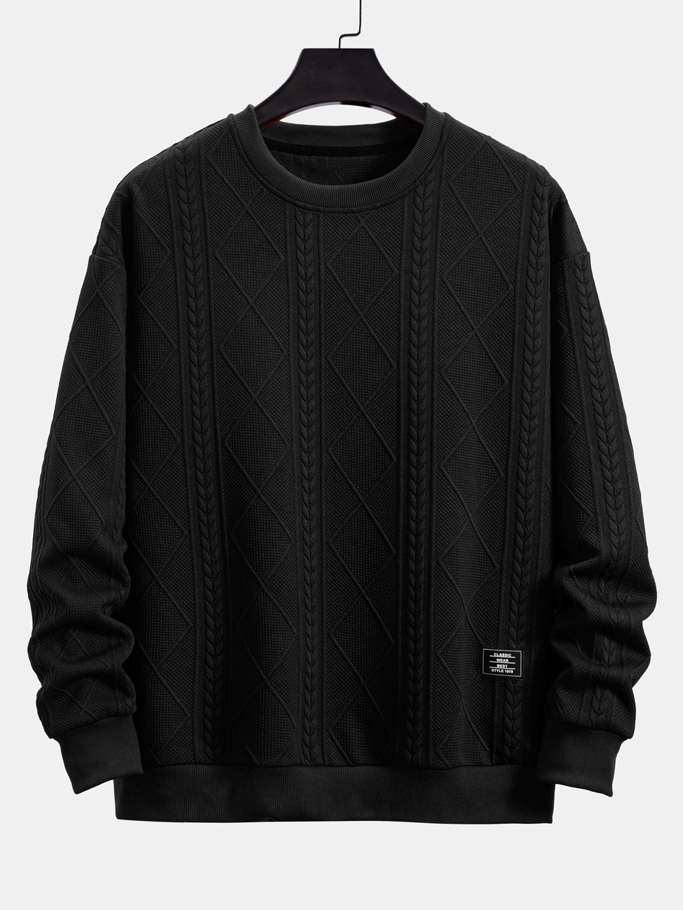 VARENO Fit Geometrisches Sweatshirt