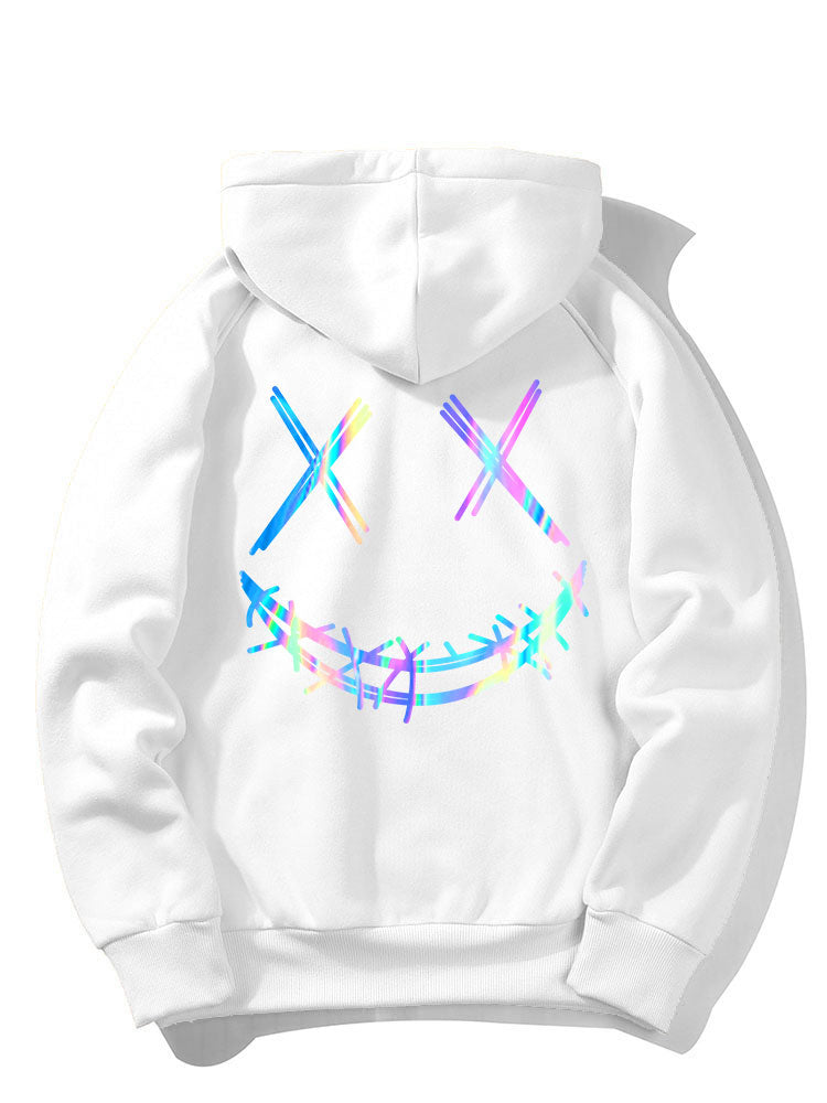 VARENO Farbverlauf-Smiley-Hoodie