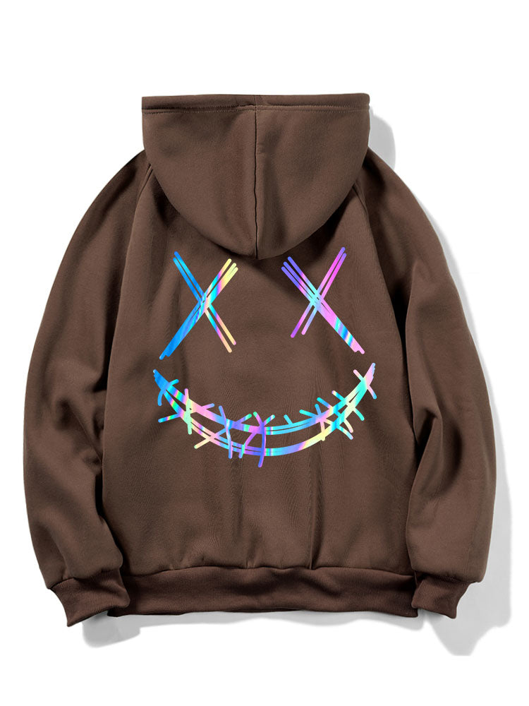 VARENO Farbverlauf-Smiley-Hoodie