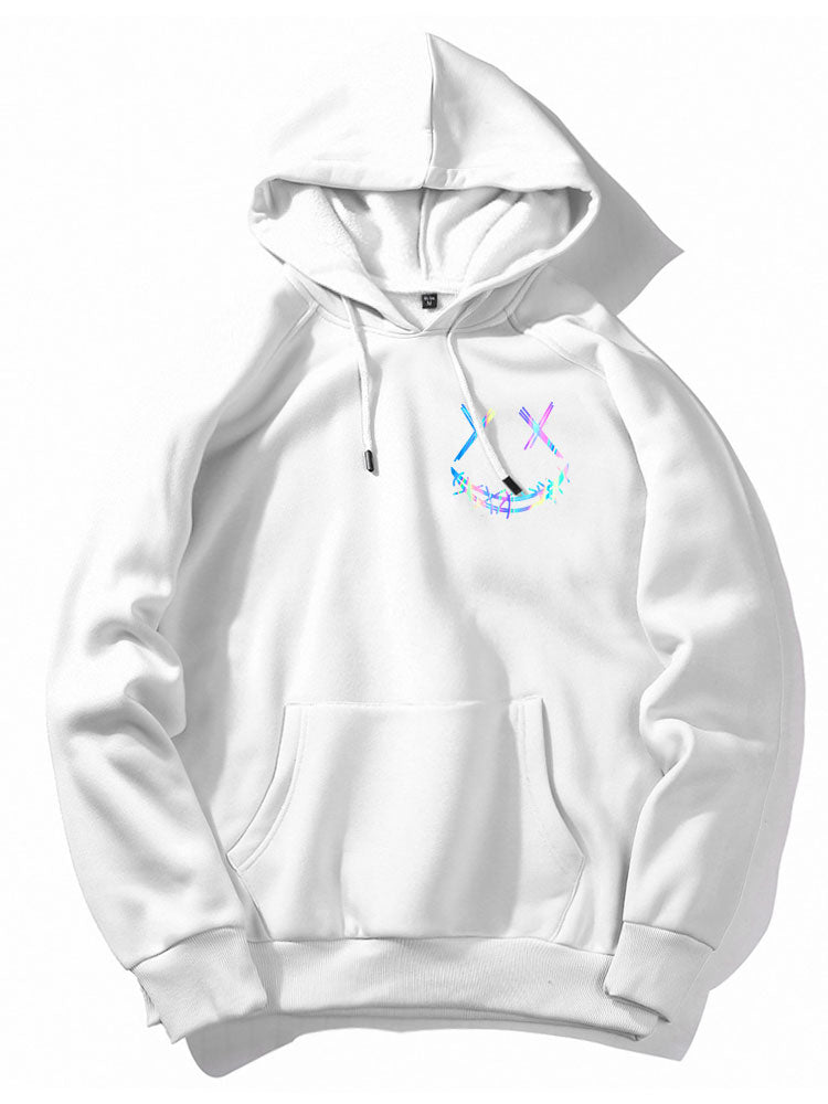 VARENO Farbverlauf-Smiley-Hoodie