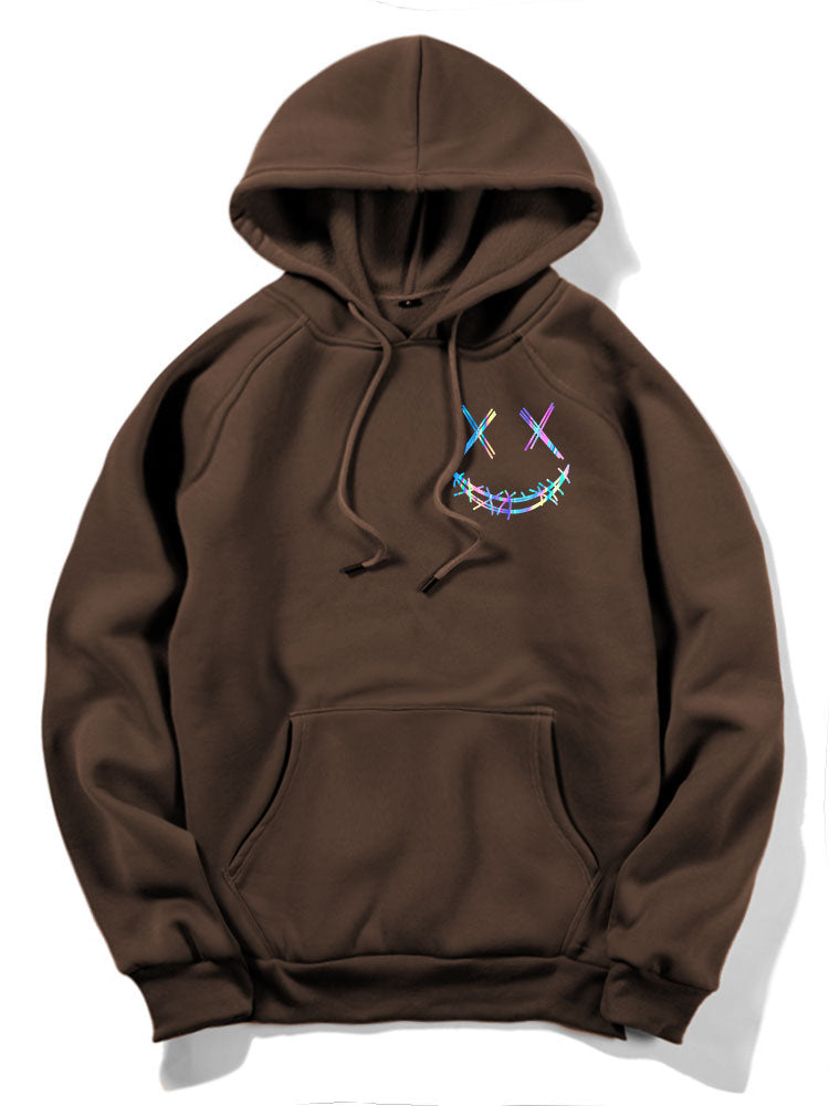 VARENO Farbverlauf-Smiley-Hoodie