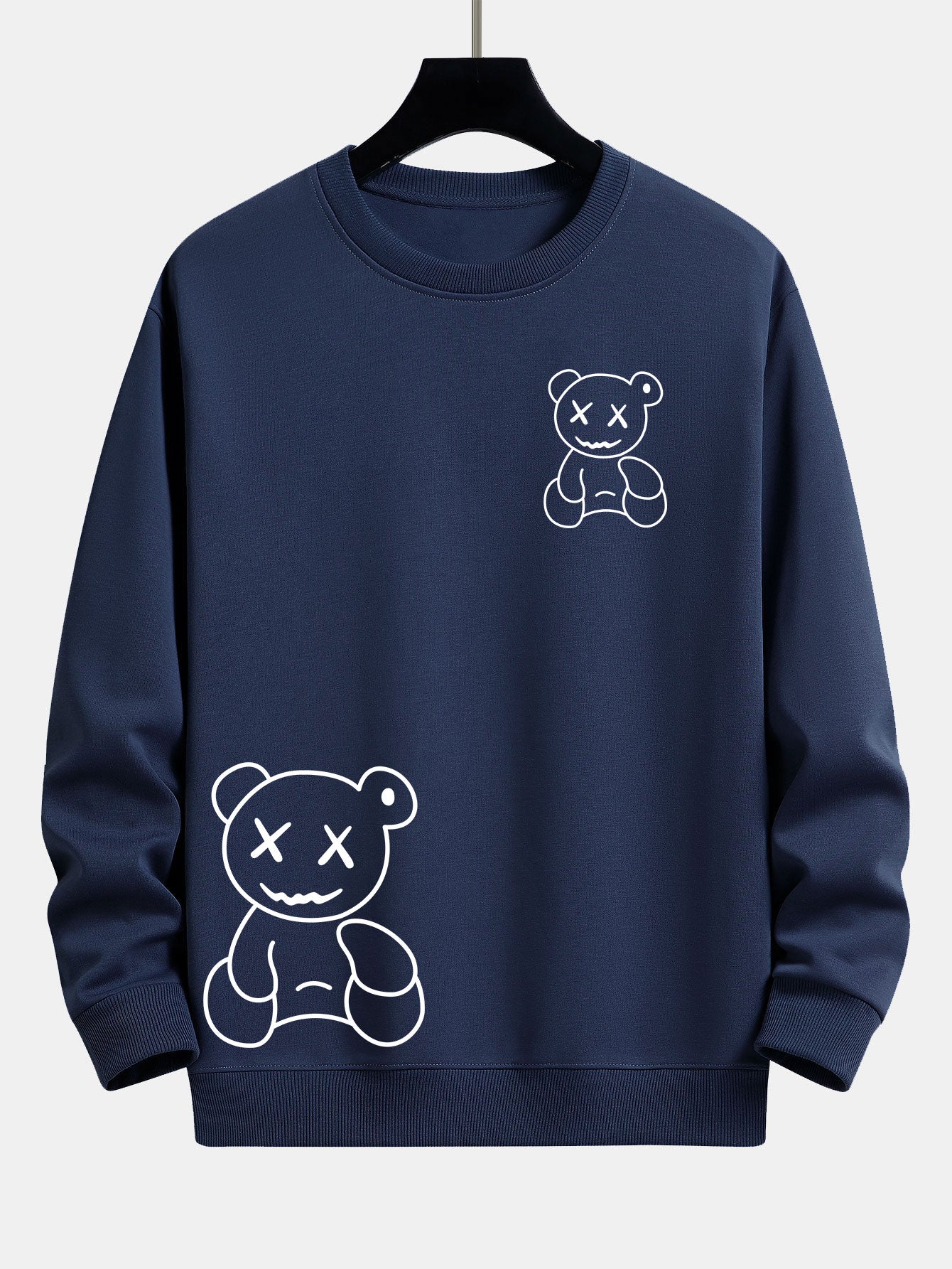 VARENO Sweatshirt mit Bären-Print