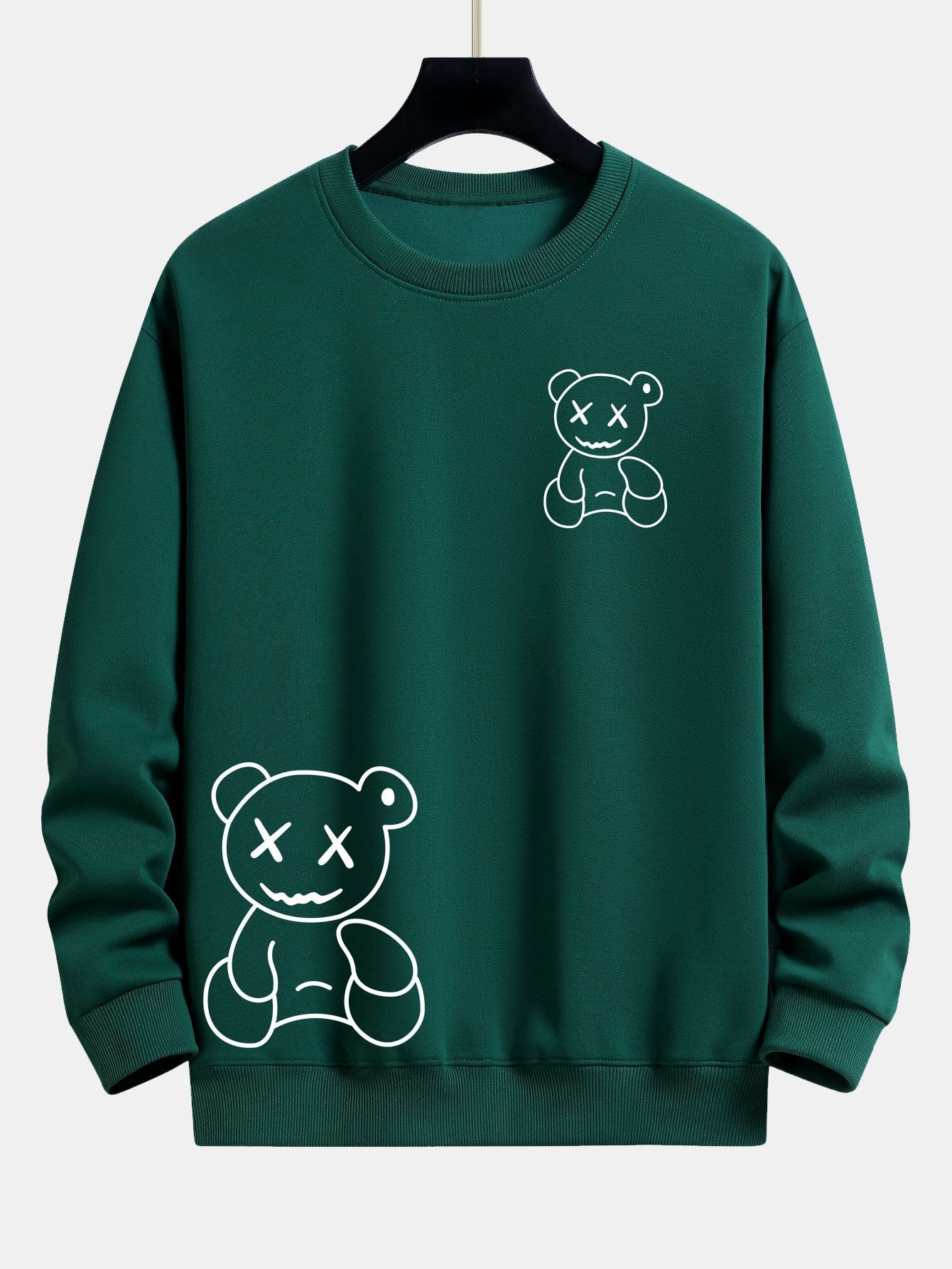 VARENO Sweatshirt mit Bären-Print