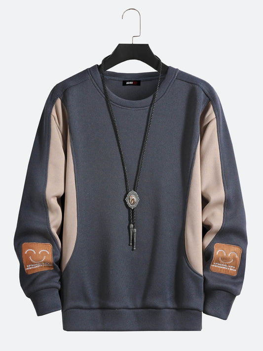 Street Cuff – Langärmliges Sweatshirt mit Smiley-Muster