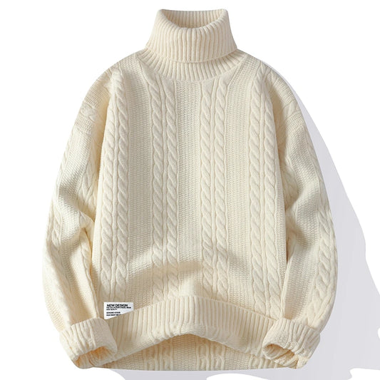 VARENO Rollkragenpullover im Vintage-Design