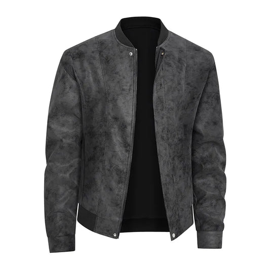 VARENO Lässige Lederjacke