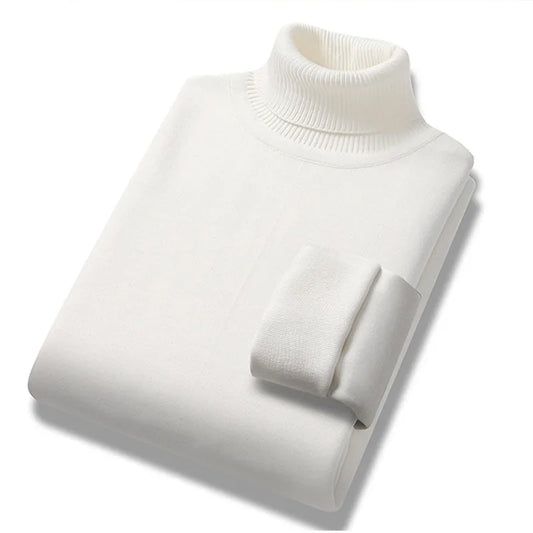 VARENO Rollkragenpullover aus Baumwolle