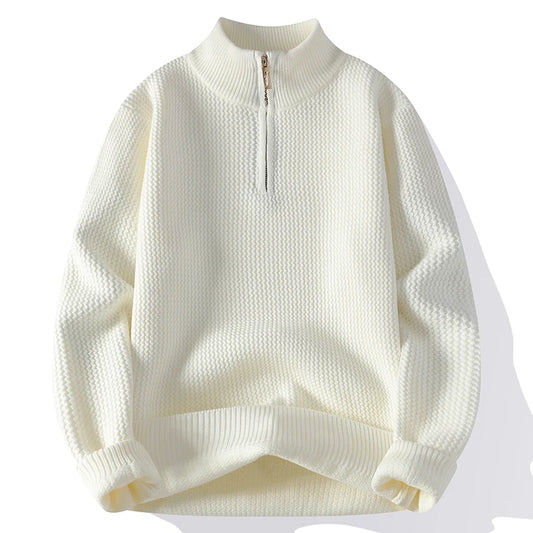 VARENO Pullover mit Reißverschluss
