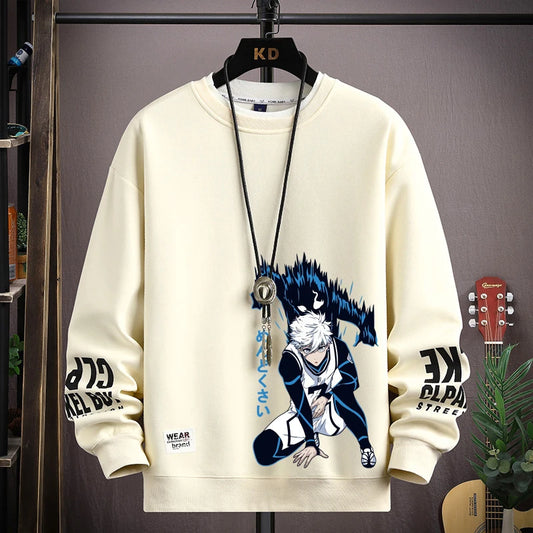 VARENO Übergroßes Sweatshirt mit Anime-Print