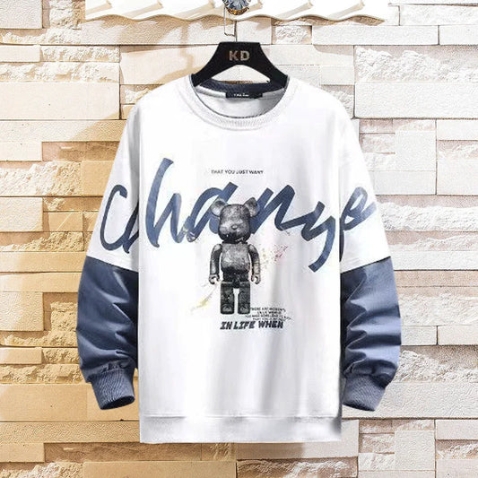 VARENO Sweatshirt mit Teddybär-Print