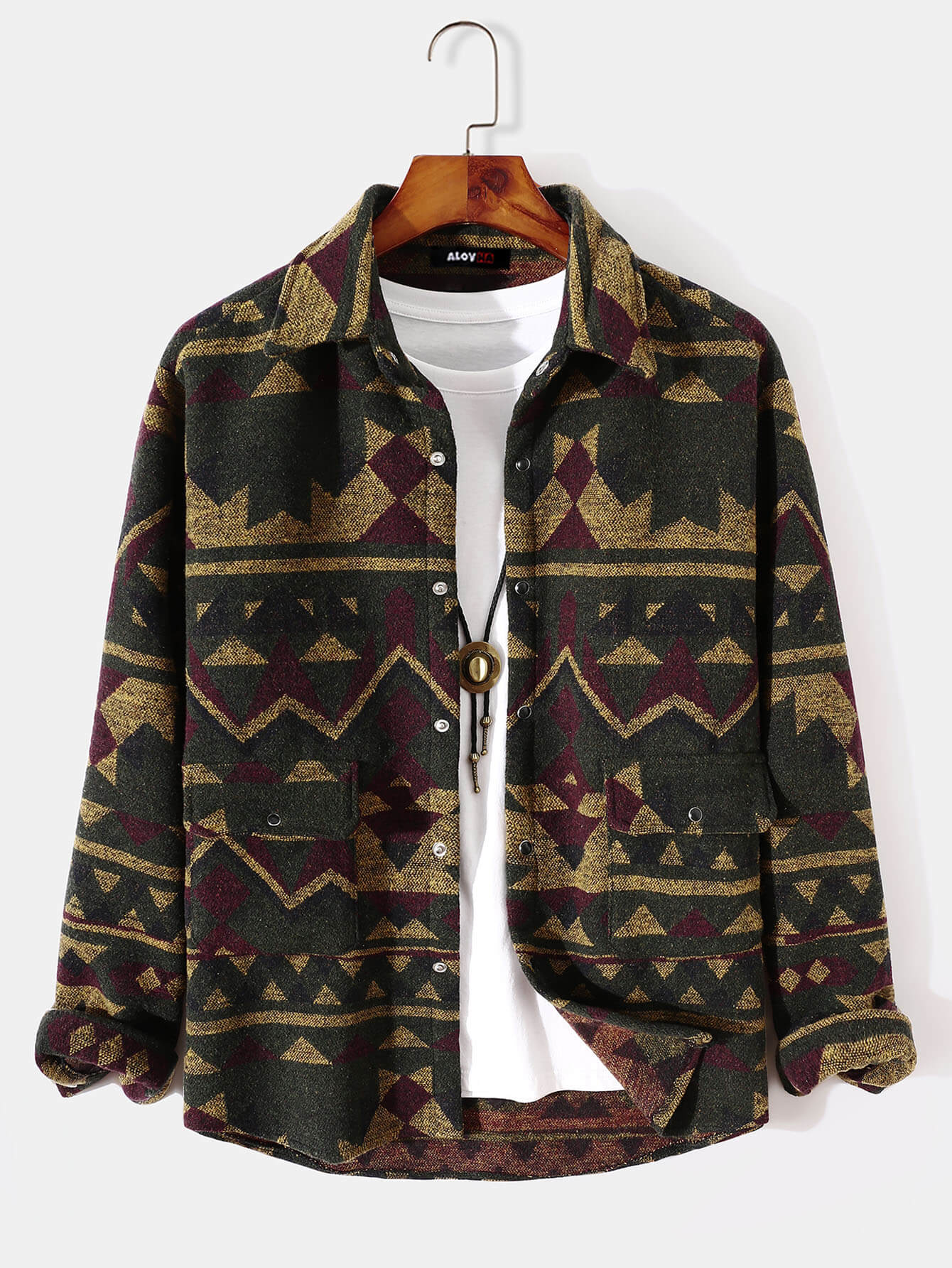 VARENO Braune Hemdjacke