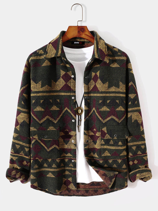 VARENO Braune Hemdjacke
