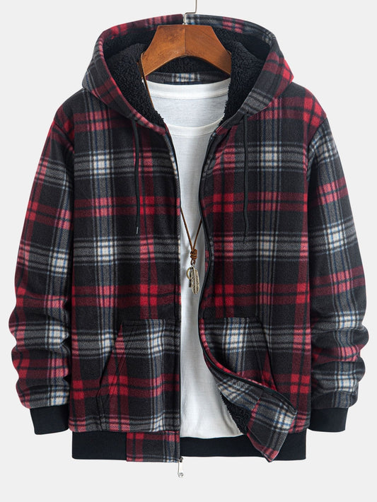 VARENO Teddyfleece-Leinenhemd