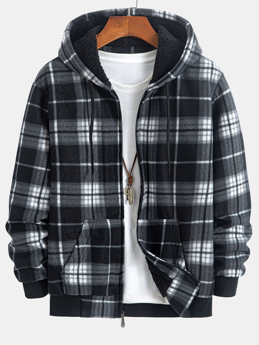 VARENO Karierte Hemdjacke
