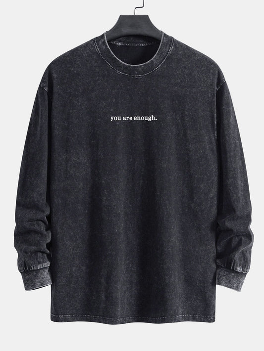 Sweatshirt mit VARENO-Slogan-Print