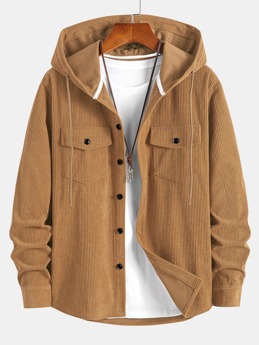 VARENO Cord-Hemdjacke