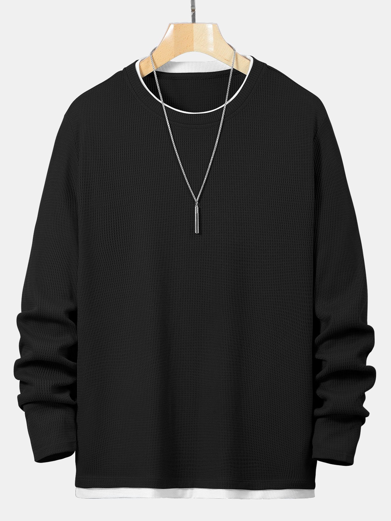 VARENO Waffel-Sweatshirt
