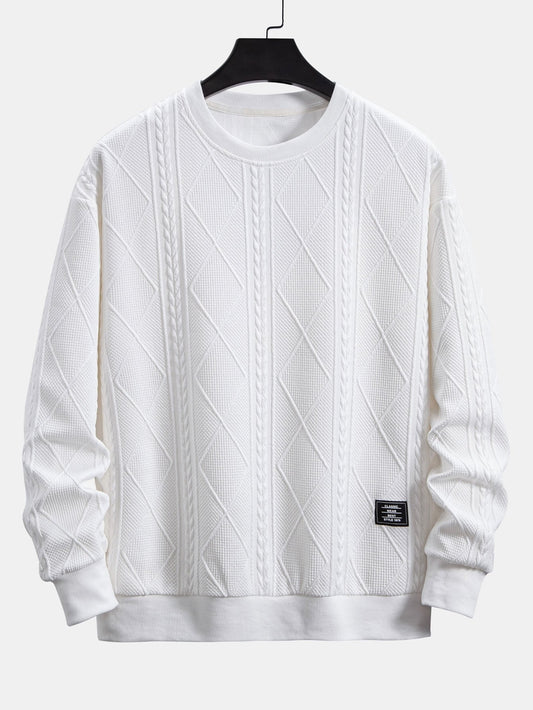 VARENO Fit Geometrisches Sweatshirt