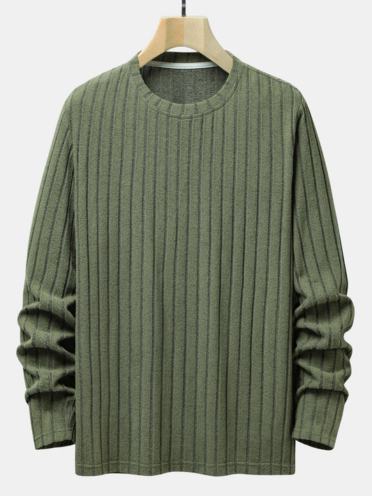 VARENO Rippstrick-Sweatshirt