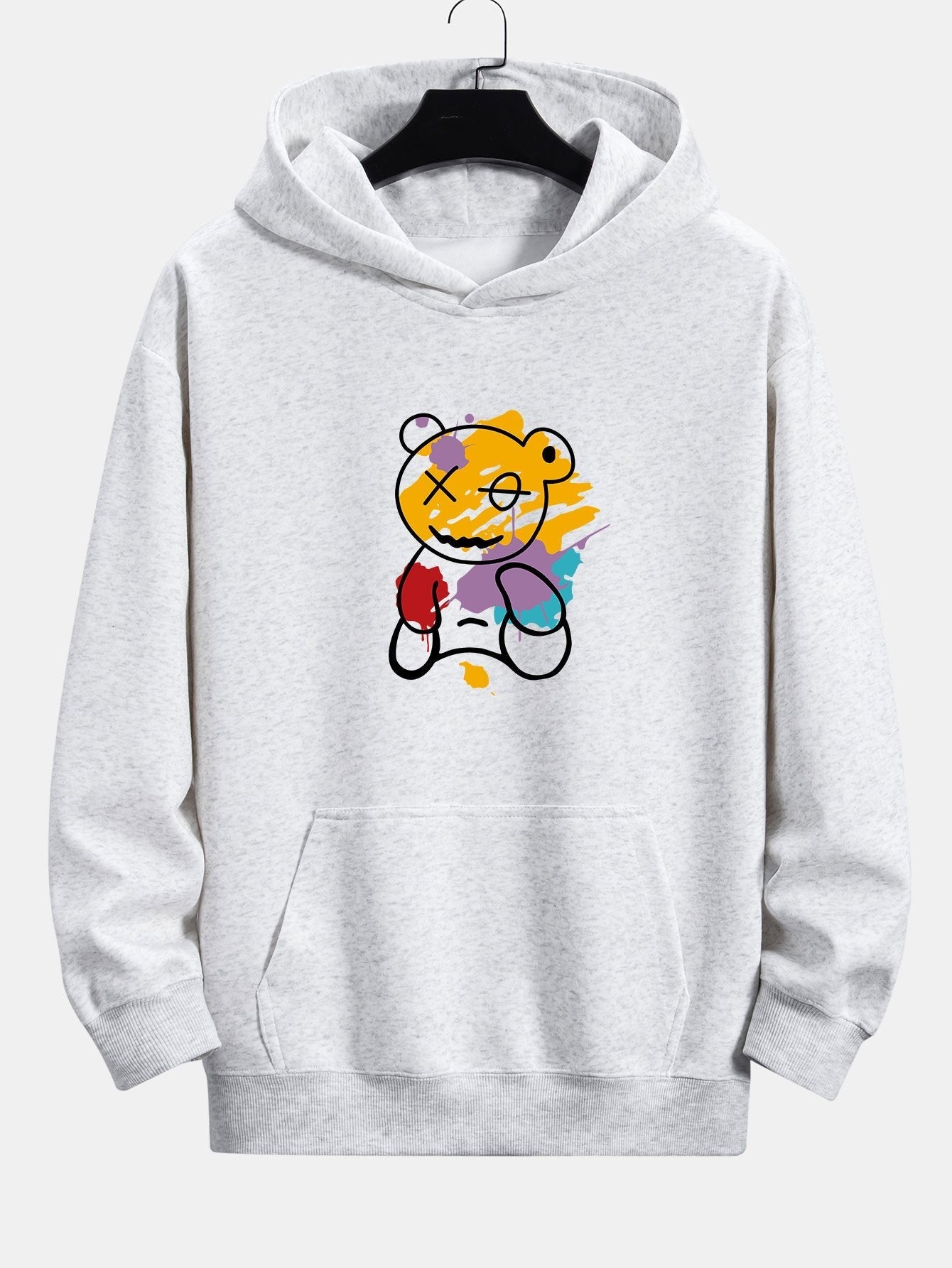 VARENO Graffiti-Bär-Hoodie