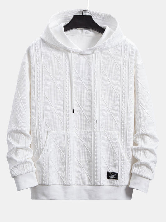VARENO Geometrischer Hoodie