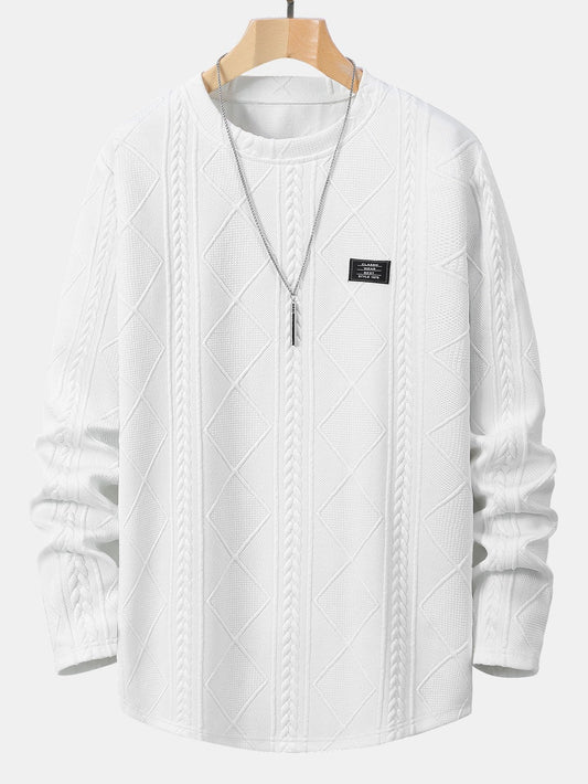 VARENO Geometrisches Sweatshirt