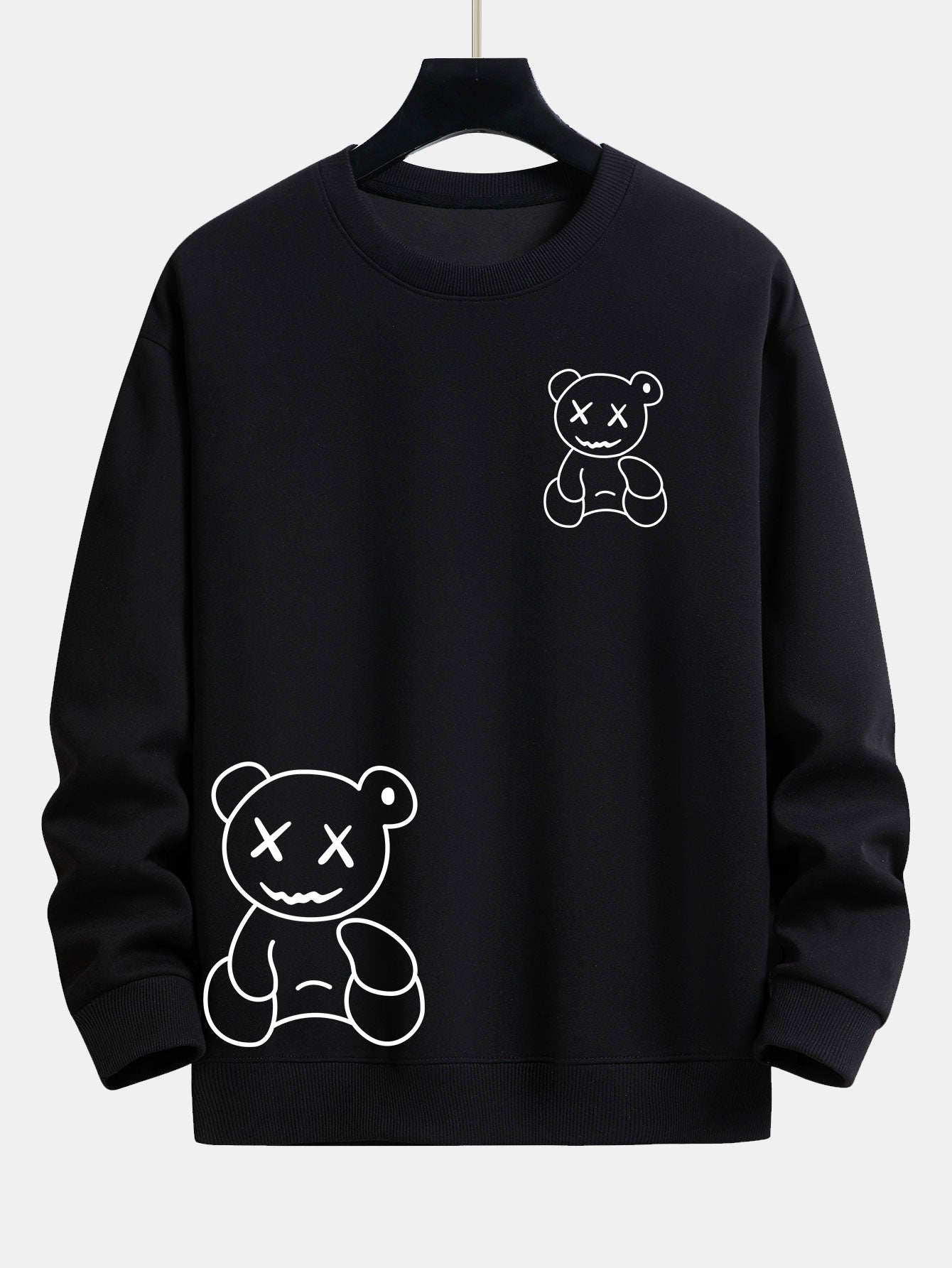 VARENO Sweatshirt mit Bären-Print